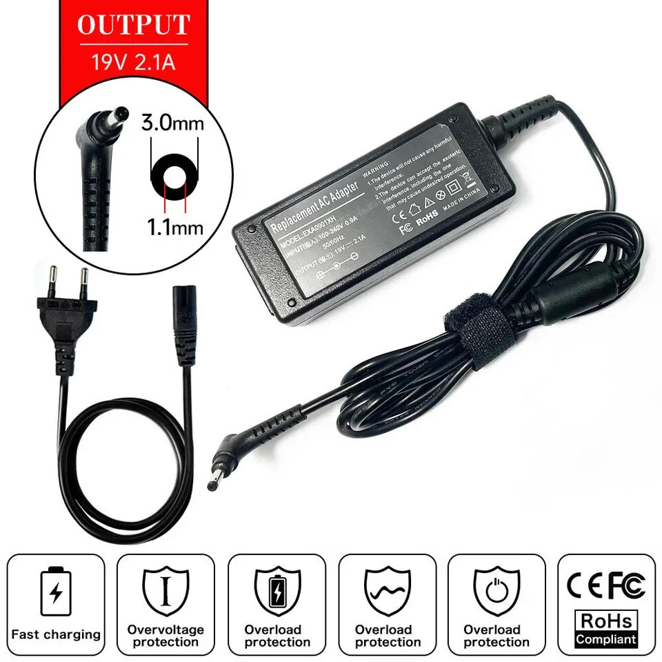Ładowarka sieciowa 19 V 2,1 A  – Laptop Accessories Shop recenzja i cena