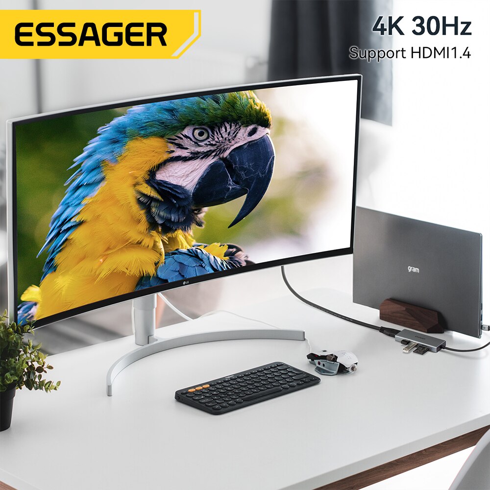 Essager 5 w 1 USB C HUB HDMI-4 – Usb C Docking Hub recenzja i cena