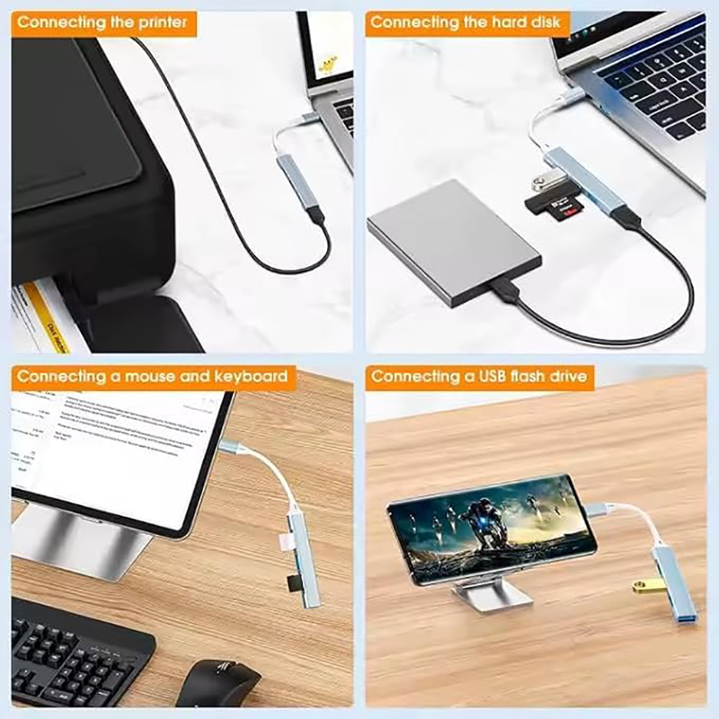 4-portowy rozdzielacz USB typu – Mac Laptop Accessories recenzja i cena