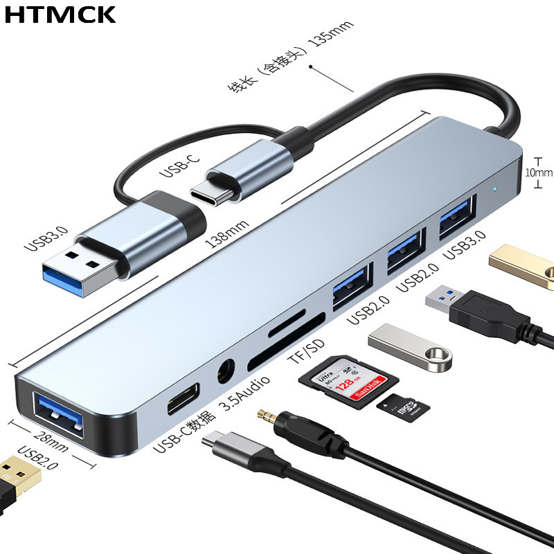 Hub USB-C 8 w 2, wieloportowa  – Usb C Docking Hub recenzja i cena