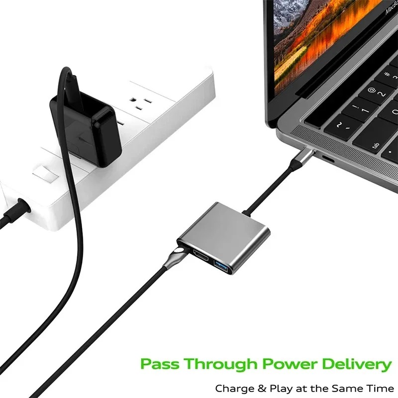 USB C HUB 3w1 Typ C 3.0 do HDM – Usb C Docking Hub recenzja i cena