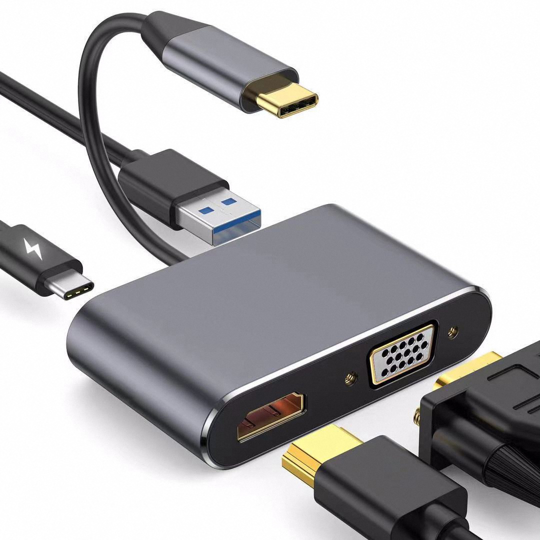 Adapter/Hub USB-C 4 w 1 z obsł – Usb C Docking Hub recenzja i cena
