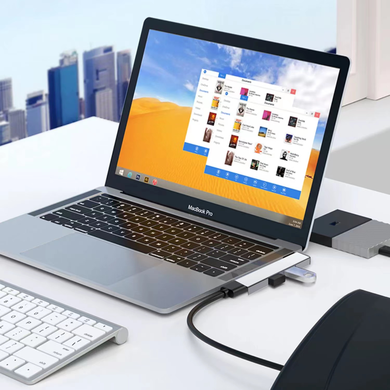 HUB USB C 3.0 Typ C 3.1 3-port – Mac Laptop Accessories recenzja i cena
