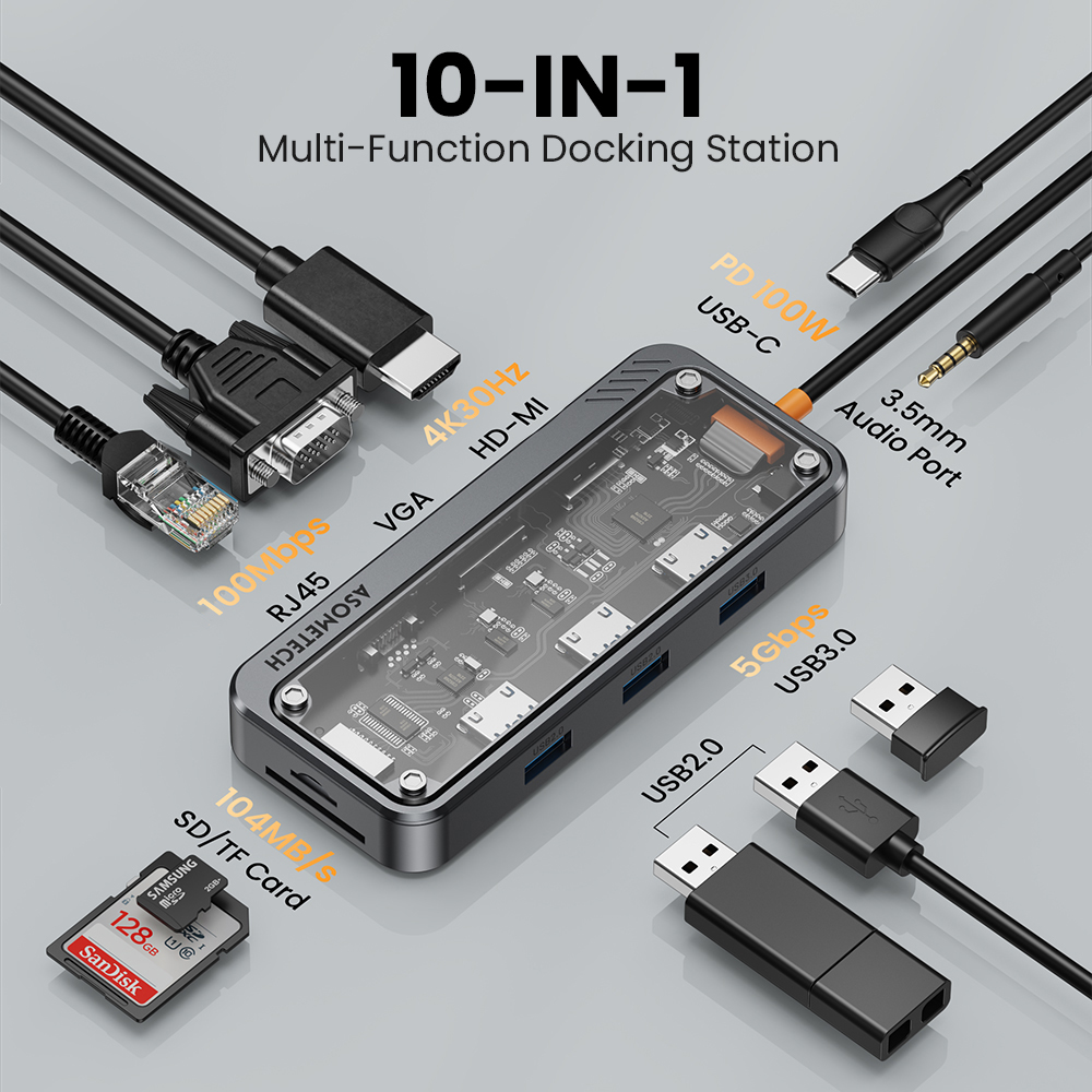 10 w 1 Hub USB 3.0 typu C do H – Mac Laptop Accessories recenzja i cena